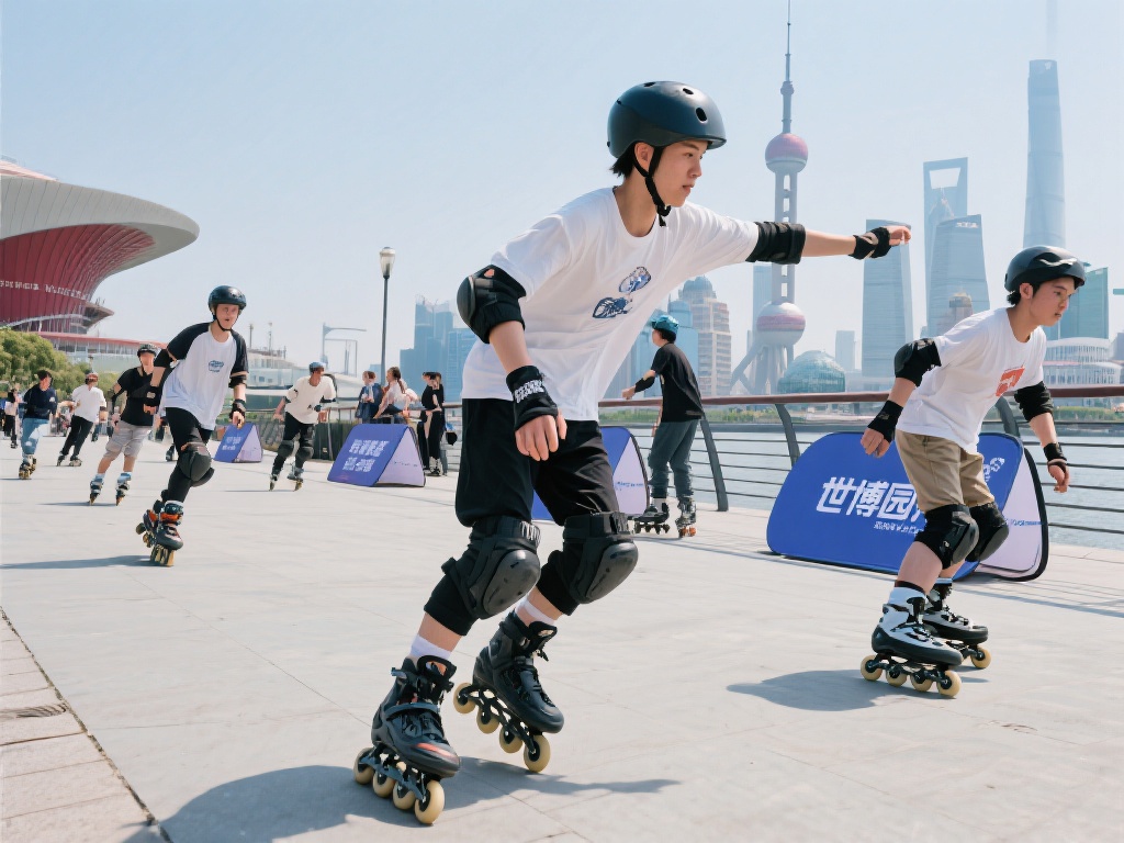 轮滑竞技风驰黄浦,上海运动滑向巅峰 轮滑,不再局限于常规的玩法和场地。趣味轮